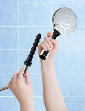 Cleanstream 848518041395 Shower Head With Silicone Enema Nozzle