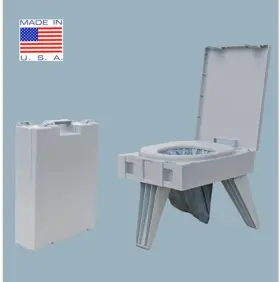 D119pet Cleanwaste Go Anywhere Complete Portable Camping Toilet - For Hunting One Size
