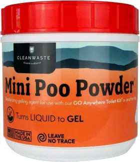 D556pow Cleanwaste Portable Mini Poo Powder Deodorizing Waste Treatment - 55 Scoops