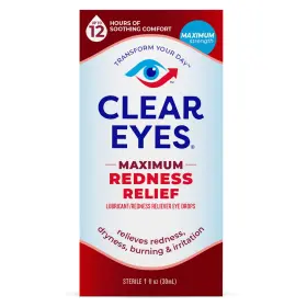 10678112255105a Clear Eyes Maximum Redness Relief Eye Drops - 1 Oz