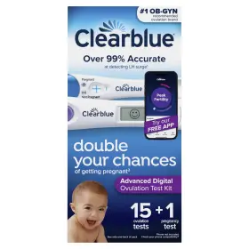 Clearblue 633472602412 Ovulation Test Kit 16 Count Advanced Digital