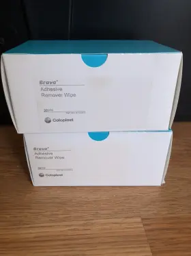 120115 Coloplast Brava X2 Boxes Adhesive Remover Wipes 30pcs Each Box