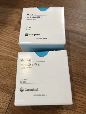 120307 Coloplast Brava X2 Boxes Moldable Ring 2.0mm 10 Piece A Box Total 20