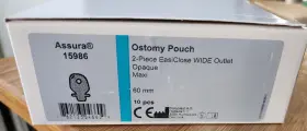 15986 Coloplast Assura 2-piece Easiclose Wide Outlet Opaque Maxi 60 Mm