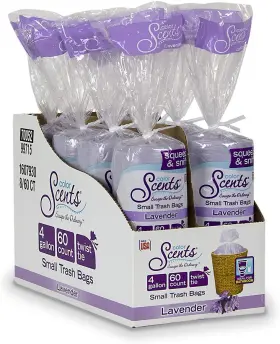 1607930 Color Scents Small Trash Bags - 4 Gallon 480 1 Count Pack Of Lavender