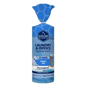 2010863 Color Scents Medium Trash Bags - 8 45 Count Pack Of 1 Fresh Air Scent