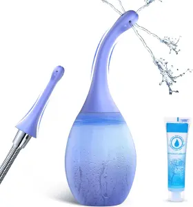 Colorfulparadise 445040659642 Enema Anal Douches For Men Women - Bulb With Bendable Silicone Nozzles