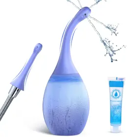 Yl-01 Colorfulparadise Enema Anal Douches For Men Women - Bulb With Bendable Silicone Nozzles