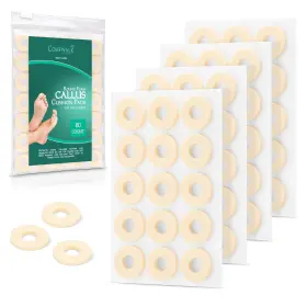 Comfwalk 718157116832 Callus Cushions Pads 60-count Prevents Calluses Small For Toes Beige