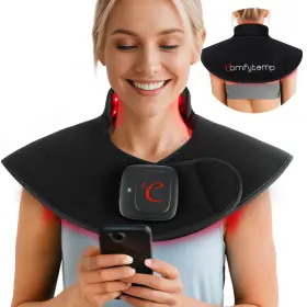 K4015031 Comfytemp Cordless Red Light Therapy Pad Wearable 19w Flexible Cape Neck Near