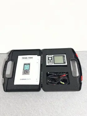 Dt7303 Compass Health Tens 7000 Rechargeable Analyzer Black Kit Case