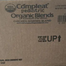 12352103 Compleat Pediatric Organic Blends Chicken-garden Tube Feeding 1.2 Kcal/