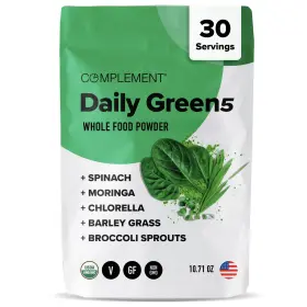 Complement 850027860114 Greens Powder Super Superfood Organic 30 Servings Immune Support