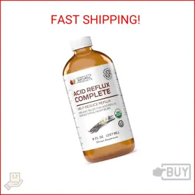 Complete Natural Products 858126006020 Acid Reflux 8oz - Organic Liquid Heartburn Gerd And Amish Reflu