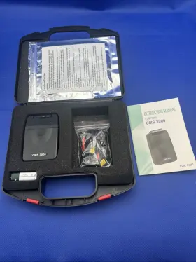 Cms3000 Compliance Mediacal Services Cms 3000 Analog Unit With Cords And Case &pads Tested Working Battery Included
