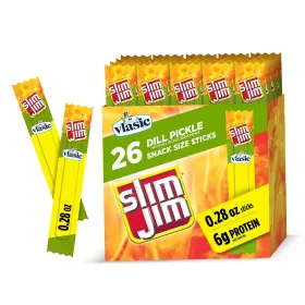 Conagra Brands 026200762005 26pk Slim Jim Meat Sticks Vlasic Dill Pickle 0.28oz