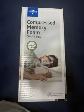 15-551nvcvr Contour Cpapmax 3-in-1 Adjustable Cpap Comfort Pillow Ventilated Foam Side Back