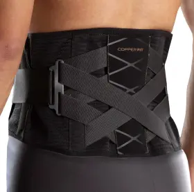 Copper Fit 754502053513 Back Brace Lumbar Support Adjustable Breathable L-xl X-back Excellent