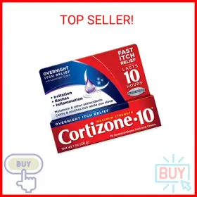 Cortizone 10 041167010815 Maximum Strength Overnight Itch Relief 1 Oz. Lavender Scent 1% Hy