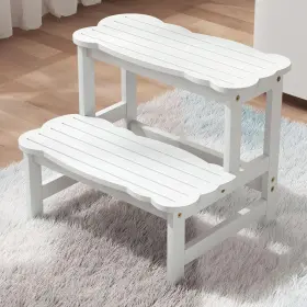 Cs0095-2-us Cosyland Step Stool For Toddlers - Two Stools Toddler 300 Lbs White