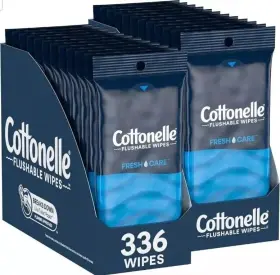 Cottonelle 036000522488 Fresh Care On-the-go Flushable Wet Wipes Adult 24