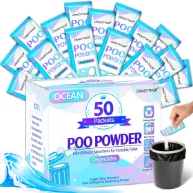 Xnf-ocean-50 Crazythur Portable Toilet Gel Poo 0.35 Ounce Pack Of 50 50pcs-ocean