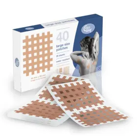 30051000-l Crosslinq Acupressure Cross Patches 1.7 Inch Width Beige 40 Pack