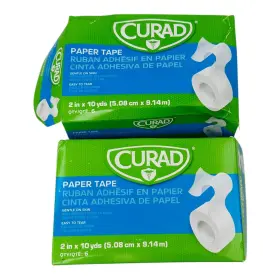 Non270002 Curad 12 Rolls Paper Tape 2 Inch X 10yds White Gentle On Skin Easy To Tear