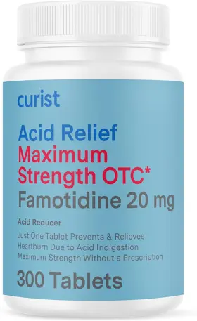 Web01famm300 Curist Famotidine 20mg Bulk Pack 300 Count Tablets Acid Reflux Medicine