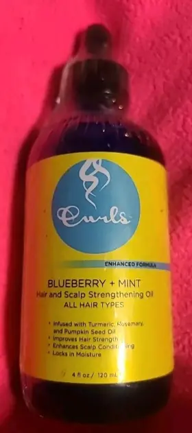 B007n53e08 Curls Blueberry And Mint Hair Scalp Strengthening Oil For All Curl Types 4oz