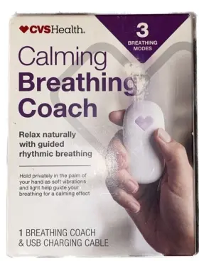 621424 Cvs #621424 Calming Breathing Coach 3 Modes Coach/ Usb Charging Cable