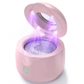 U0-gzj0-ww67 Cxruy Ultrasonic Retainer Cleaner - Uv Dental Cleaning Pod Night Guard Pink