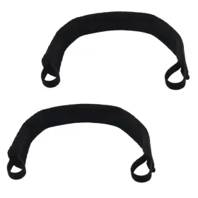 2q-15gi-rc94 Danvirtuous 2pcs Tracheostomy Tube Holder Adjustable Tracheotomy Intubation Black