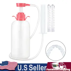 K004-a063-600ml Darupsun Enema Anal Vaginal Cleaning Washer Douche Bottle Pump Pressure Kit 0.6l Us