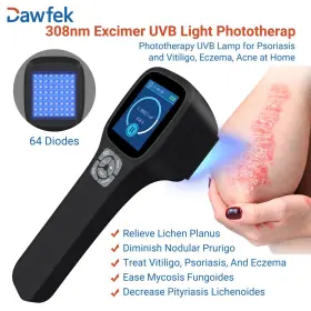 Pd01-a Dawfek 308nm Handheld Uvb Therapy Lamp Led Device 64 Leds Portable