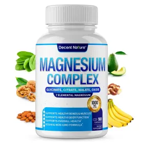 V1r1 Decent Nature Magnesium Complex Oxide Glycinate Citrate Malate 7 Elementa