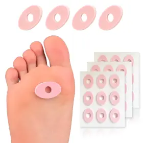 K068-5p Decproch Callus Cushions Oval Corn Pads Pink Small Size 45 Count Light