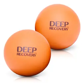 Deep Recovery 794168594234 Sport Yoga Tissue Massage Ball 2 Count Pack Of 1 Orange