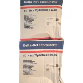 72723-03 Delta-net 042809452563 Black Synthetic Stockinette 4 Inch X 25 Yard Bsn Case/lot 2