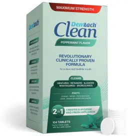 Denttach 860012562626 Clean Retainer And Denture Cleaner Tablets Pack Of 1