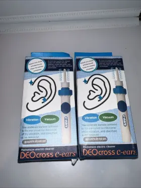 Deocross 518651651686 Deo Cross C-ears Pocketsize Electric Cleaner Absorb And Vibrate - New 2pack