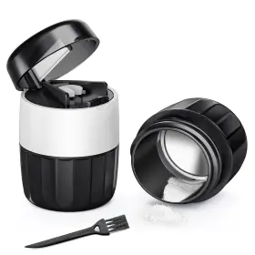 01dpusqekb-3104 Depad Black White 3-in-1 Pill Crusher And Cutter Pills 2.2 X 3.2