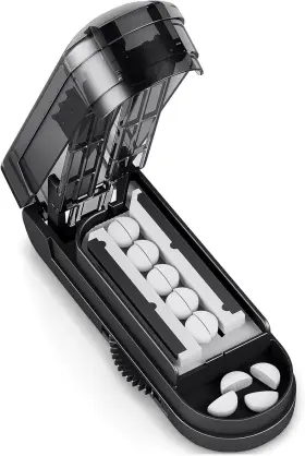 Ekb-388 Depad Pill Cutter Splitter For Cutting Multiple Pills Adjustable Black