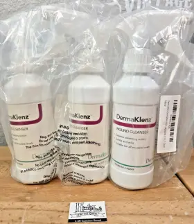 00249 Dermarite 3 Bottles Dermaklenz Wound Cleanser 8 Oz. Spray Bottle Exp. 2027