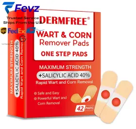 Dermfree 765015952132 Corn Remover Pads For Feet And Toes 42 Count Maximum Strength