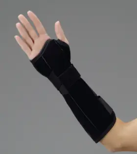 12992101 Deroyal Child Leatherette Wrist And Forearm Splint Left 9 Inch Lined Padded L3984 New