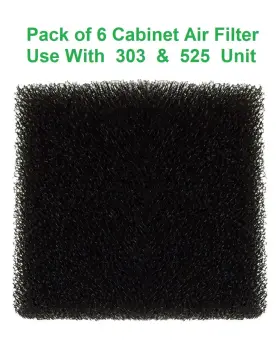 303dz-605 Devilbiss 6 Pack Foam Cabinet Air Filter For 303 525 And 1025 Units