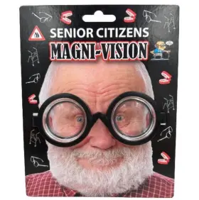 Diabolical 060753023041 Senior Citizens Old Magni-vision - Over The Hill Magnify Eyes Glasses Gag Gift