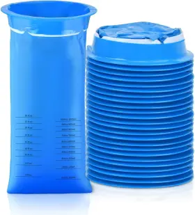 Diubwse 445036335383 Disposable Vomit Bags 24 Pack 1000ml Leak Resistant Medical Grade