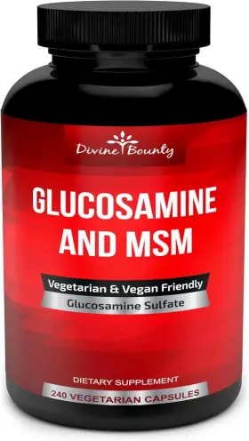 Divine Bounty 767644806619 Glucosamine Sulfate Supplement 2000mg Per Serving With Msm - Divine Bounty 767644806619 Glucosamine Sulfate Supplement 2000mg Per Serving With Msm -